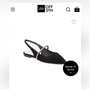 Stuart Weitzman Crystalline Slingback Flat